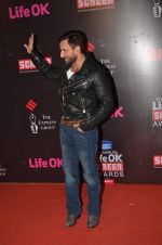 Saif Ali Khan at Life Ok Screen Awards red carpet in Mumbai on 14th Jan 2015